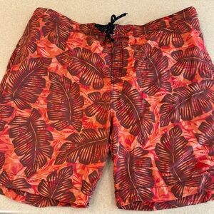 Tommy Bahama Floral  Print Mesh Lined Swim Trunks Men's Size XXL